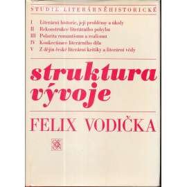 Struktura vývoje [Literární historie, její problémy a úkoly - Rekonstrukce literárního pohybu - Polarita romantismu a realismu - Konkretizace literárního díla - Z dějin české literární kritiky a literární vědy]