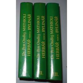 Herbář neboli Bylinář - Komplet, 3 svazky - Matthioli Mathioli Matthiolli