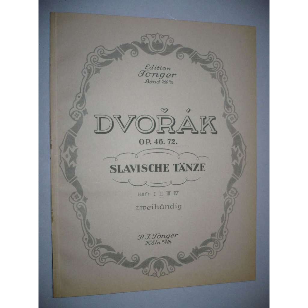 Slavische Tänze. Op.46.72. Heft II.