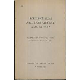 Soupis vědecké a kritické činnosti Arne Nováka