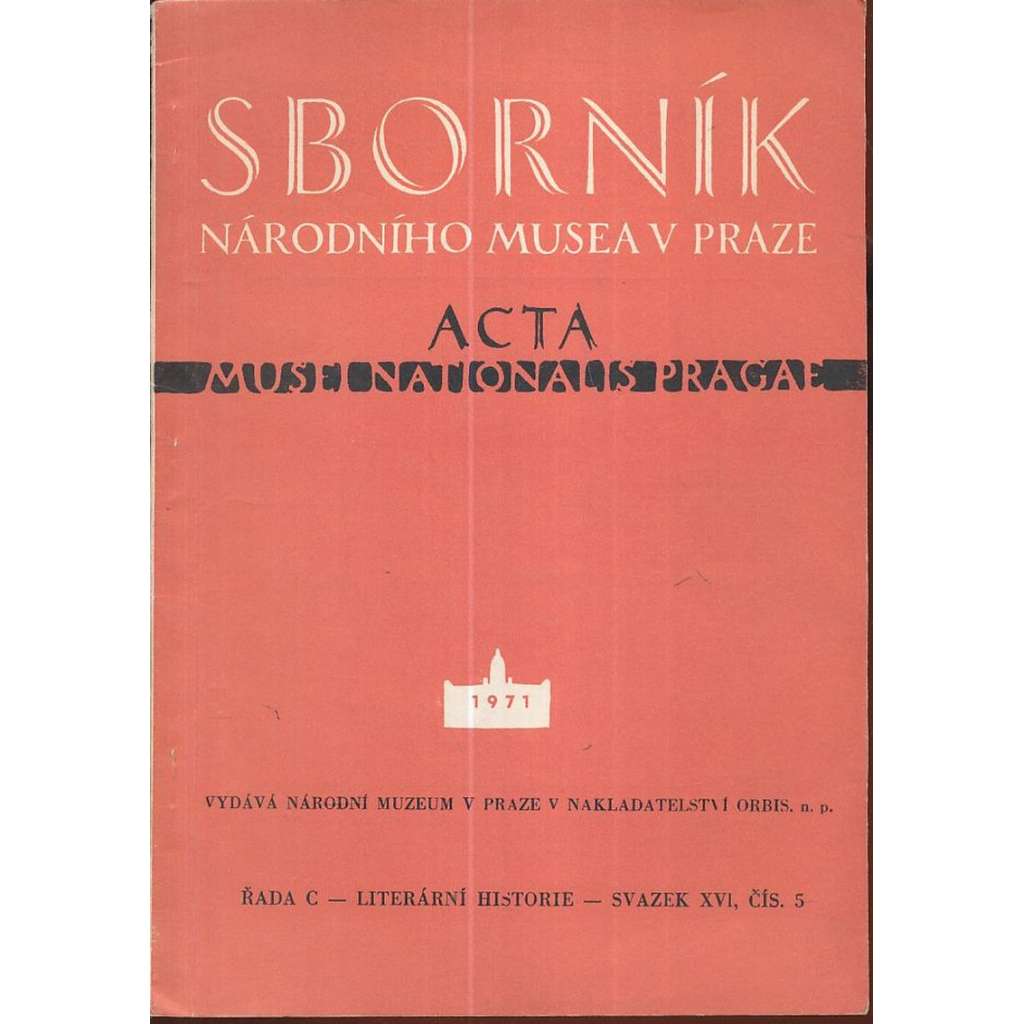 Sborník Národního musea v Praze, 5/1971