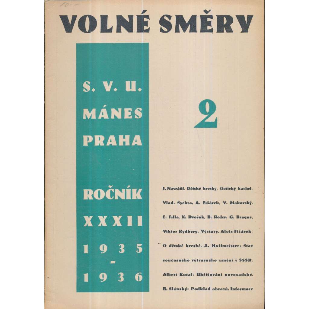 Volné směry, 2/ roč. XXXII (1935/1936)