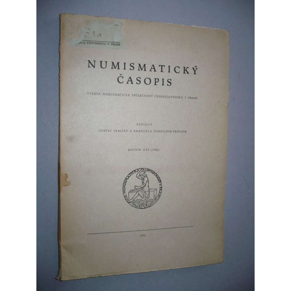 Numismatický časopis, ročník XXI.(1952)