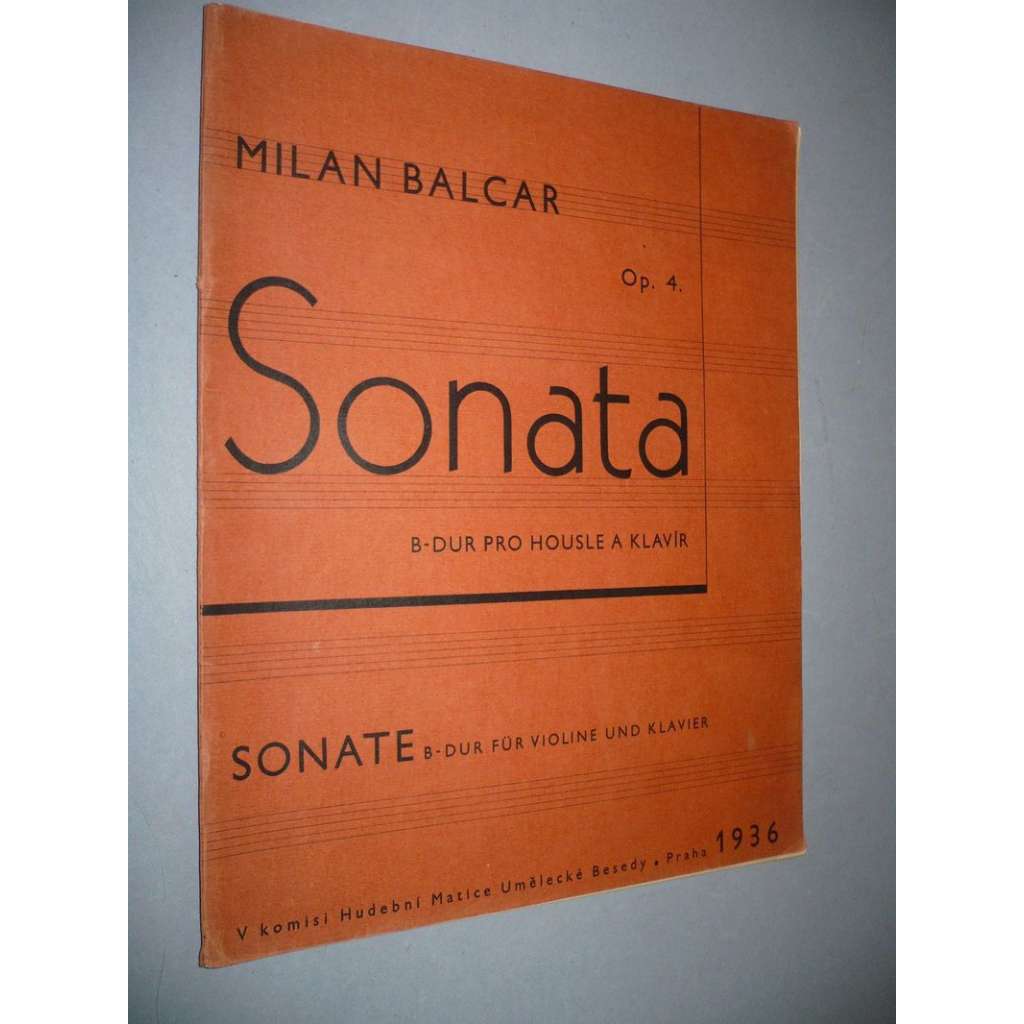 Sonata B-dur pro housle a klavír