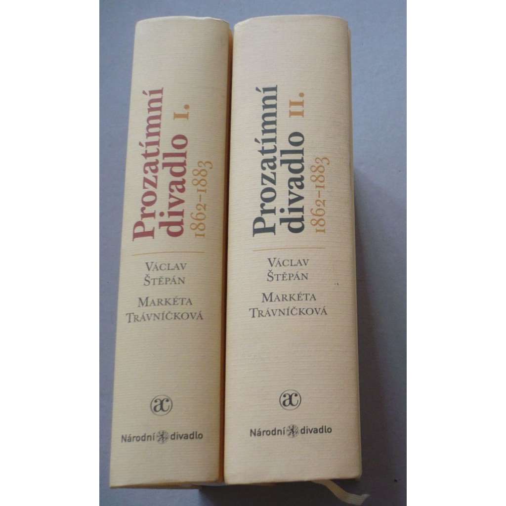 Prozatímní divadlo 1862-1883, 2 svazky  - - - - - - - (dějiny českého divadla) HOL