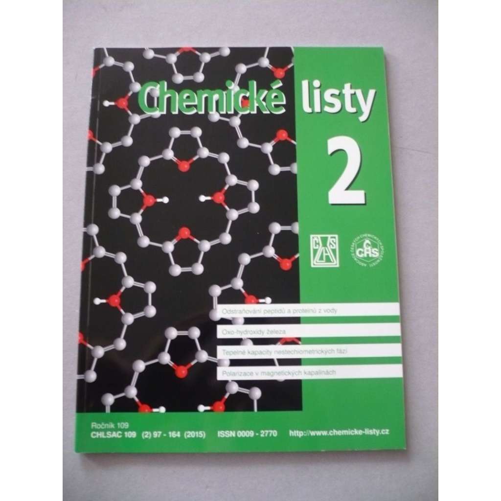 Chemické listy, ročník 109, č. 2/2015