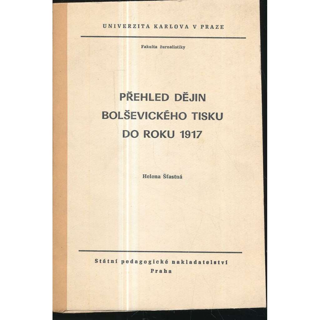 Přehled dějin bolševického tisku do roku 1917