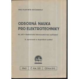 Odborná nauka pro elektrotechniky, III.
