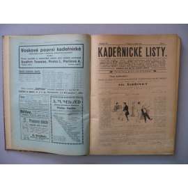 Kadeřnické listy, roč.15 (1927) [kadeřnictví, účes, vlasy, kadeřník, holič, vlásenkář, účesy, móda, stříhání a úprava vlasů]