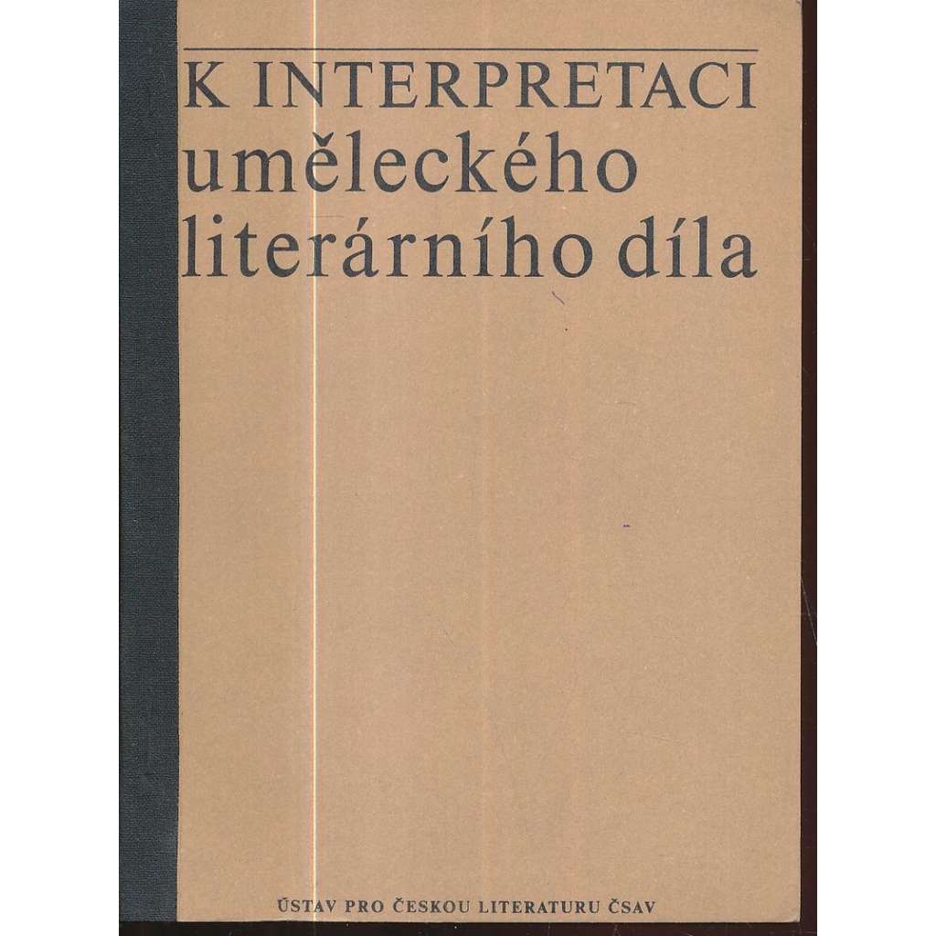 K interpretaci uměleckého literárního díla