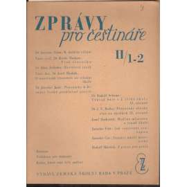 Zprávy pro češtináře II/1-2