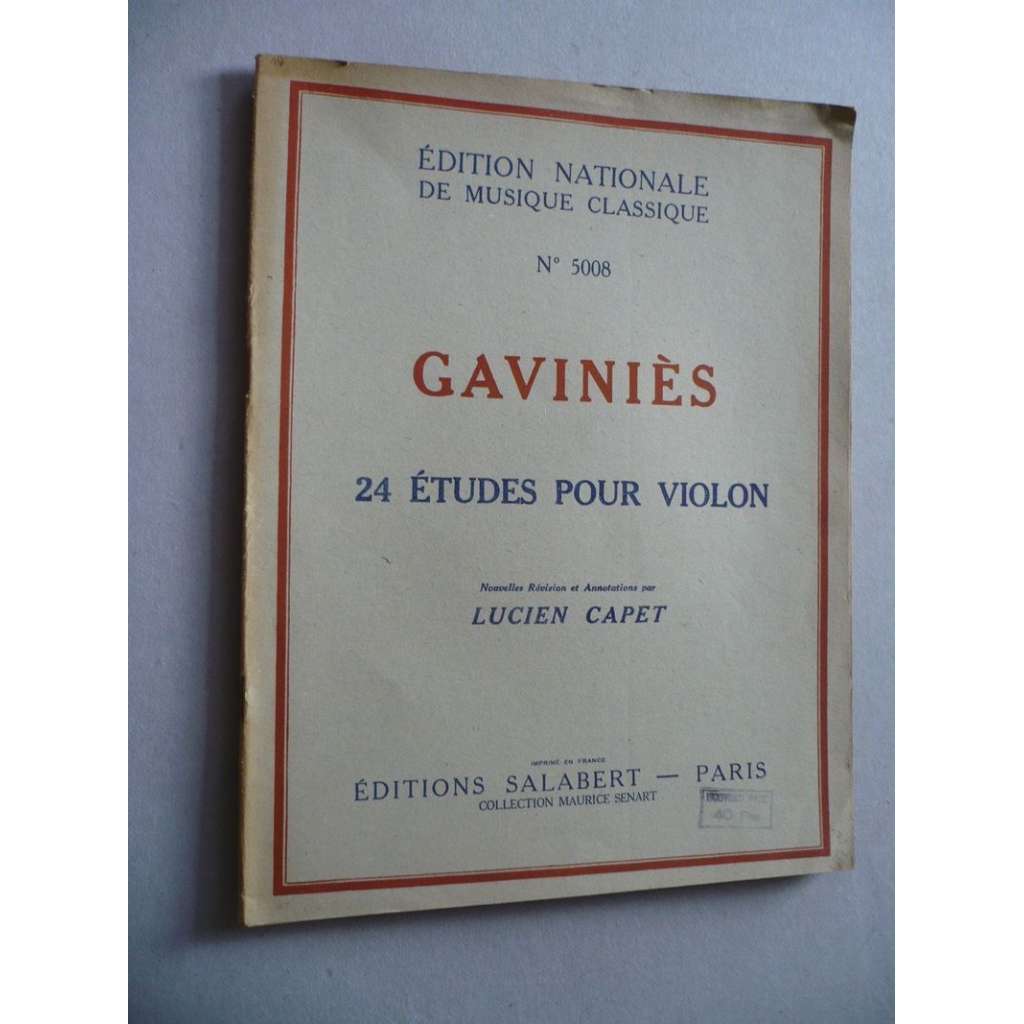 24 Études pour Violon