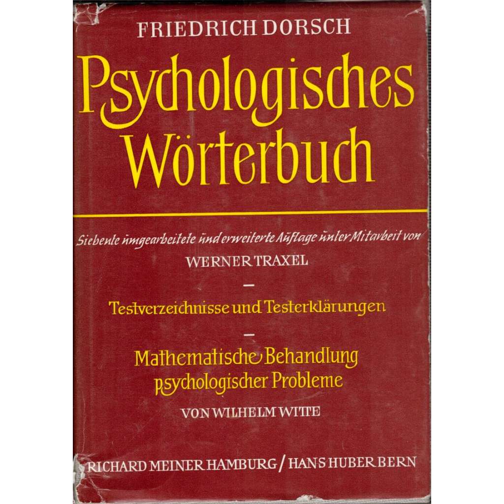 Psychologische Wörterbuch (Psychologický slovník)