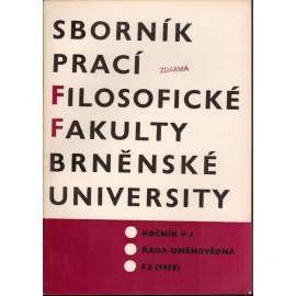 Sborník prací...roč. VII/1958, filosofická fakulta Brněnské university, řada uměnovědná F2