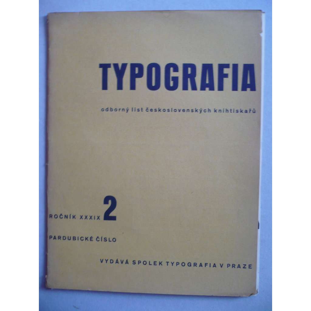 Typografia, ročník 39/1932, číslo 2. Odborný list československých knihtiskařů