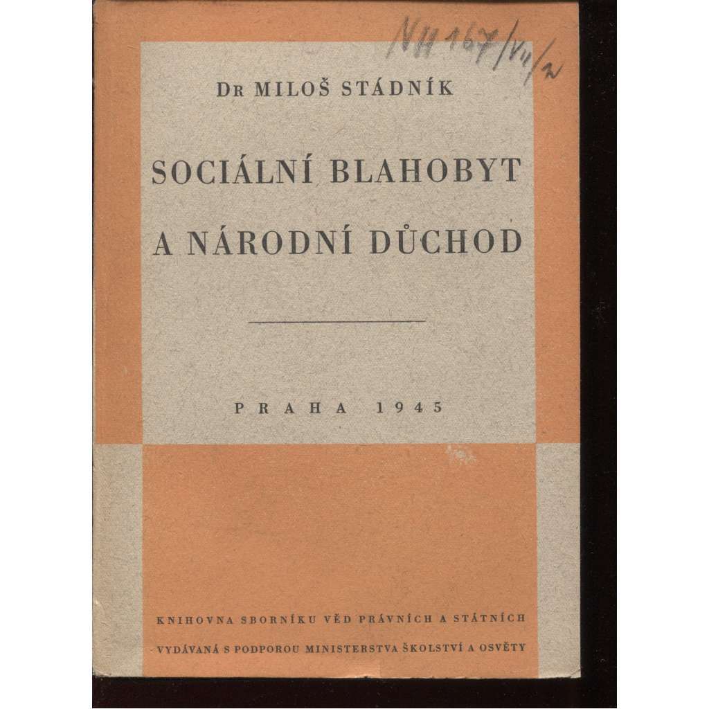 Sociální blahobyt a národní důchod (politika, hospodářství, ekonomie)