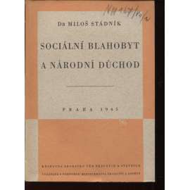 Sociální blahobyt a národní důchod (politika, hospodářství, ekonomie)