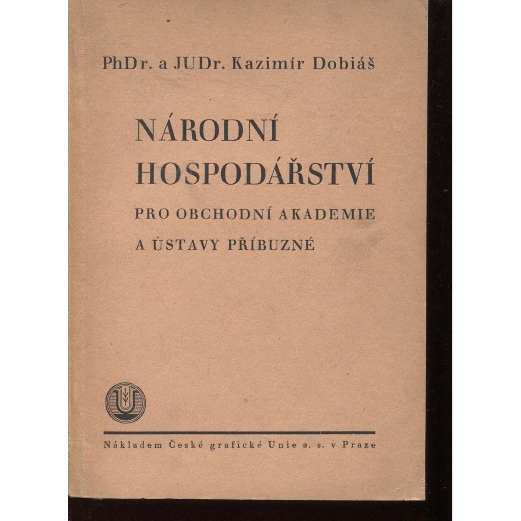 Národní hospodářství pro obchodní akademie a ústavy příbuzné (účetnictví, učebnice, ekonomie)