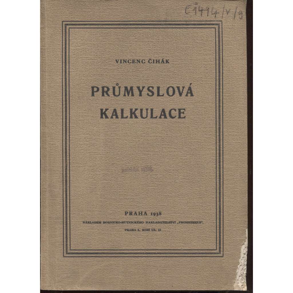 Průmyslová kalkulace