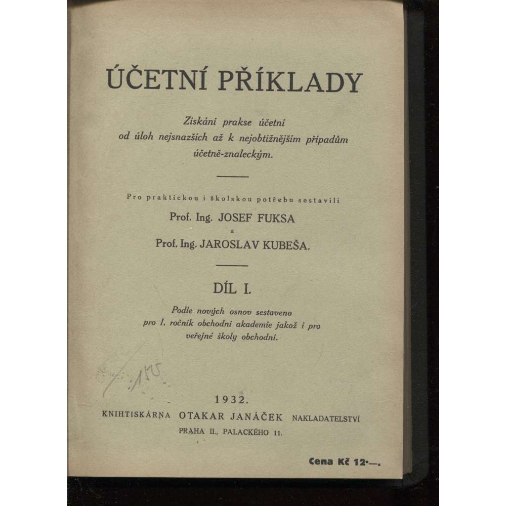 Účetní příklady, díl I.-IV. (4 v 1) [účetnictví, učebnice]