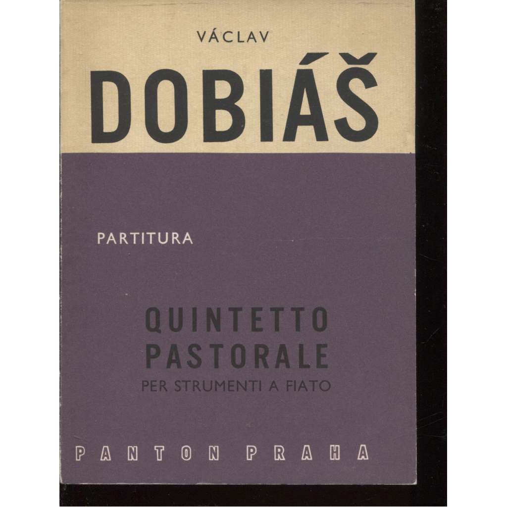 Quintetto pastorale per strumenti a fiato (Pastorální dechový kvintet, hudba, noty)