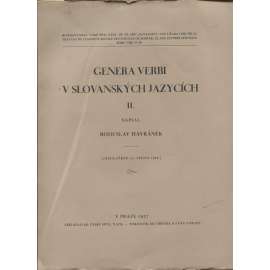 Genera verbi v slovanských jazycích, II.