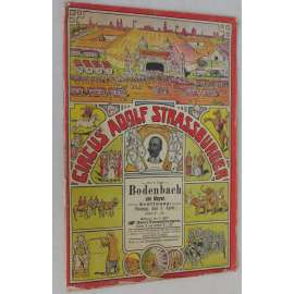 Circus Adolf Strassburger [1911; pozvánka na představení; Bodenbach; Podmokly; Děčín; cirkus; program]