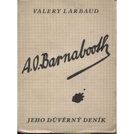 A. O. Barnbooth. Jeho důvěrný deník (obálka Josef Čapek)