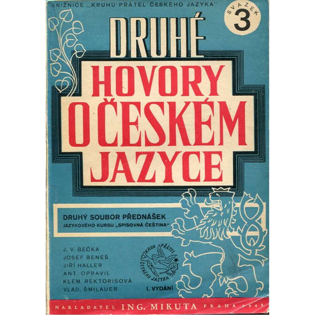 Druhé hovory o českém jazyce