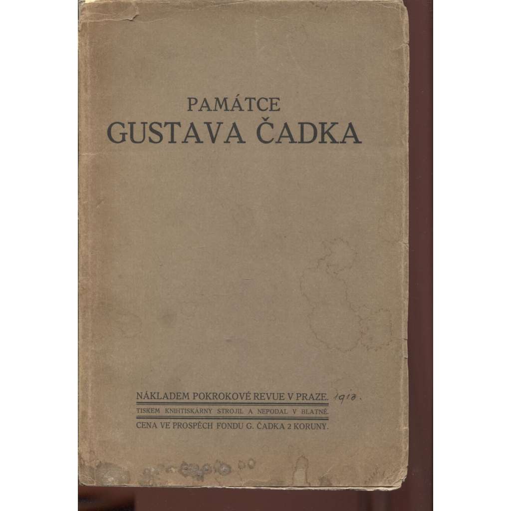 Památce Gustava Čadka (Gustav Čadek)