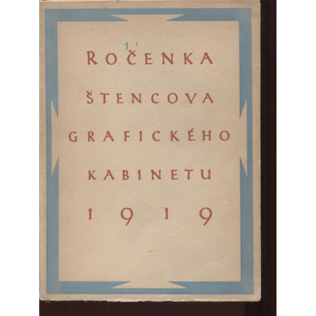 Ročenka Štencova grafického kabinetu, 1919