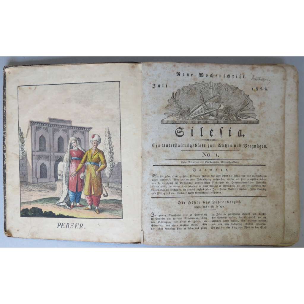 Neue Wochenschrift Silesia. Ein Unterhaltungsblatt zum Nutzen und Vergnügen, Juli - Dezember 1822