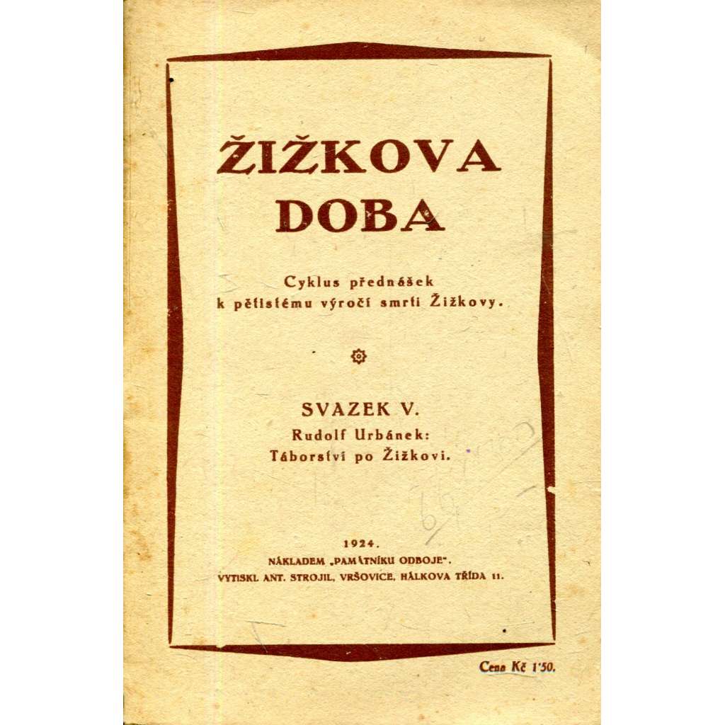 Žižkova doba, sv. V.