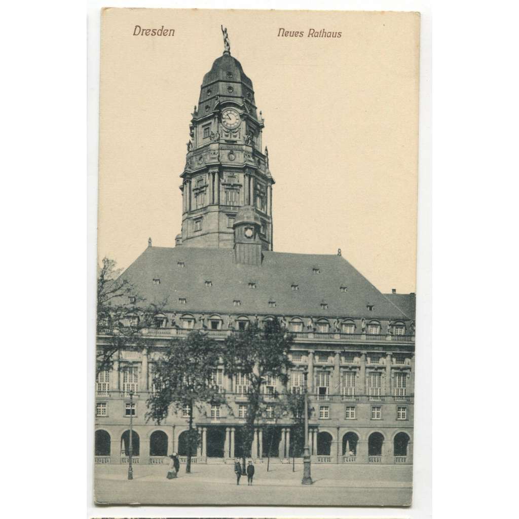 Dresden, Drážďany, Německo, Deutschland, Neues Rathaus
