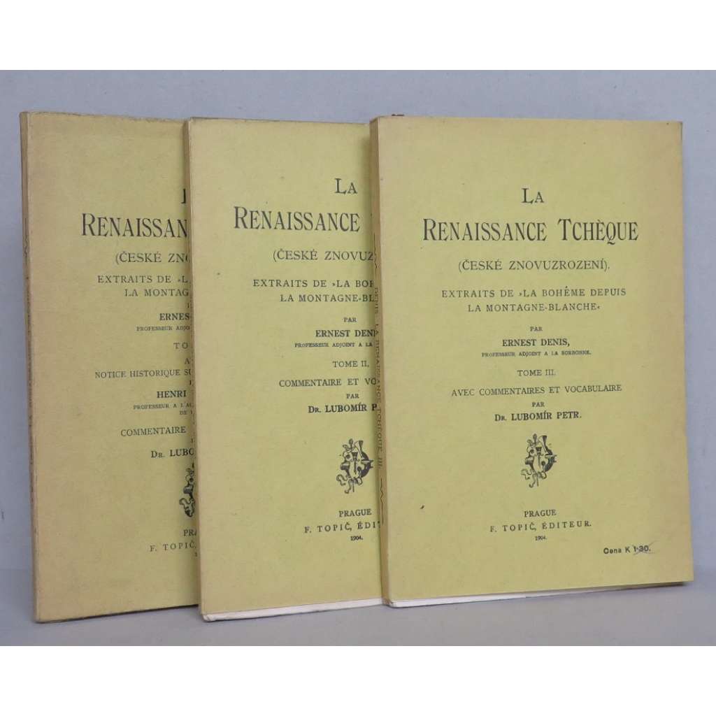 La renaissance tchéque (České znovuzrození) Tome I-III