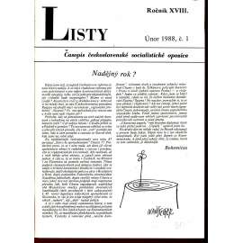 Listy, roč. XVIII. Únor 1988, č. 1