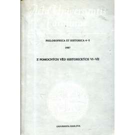 Acta Universitatis Carolinae. Philosophica et Historica 4-5/1987