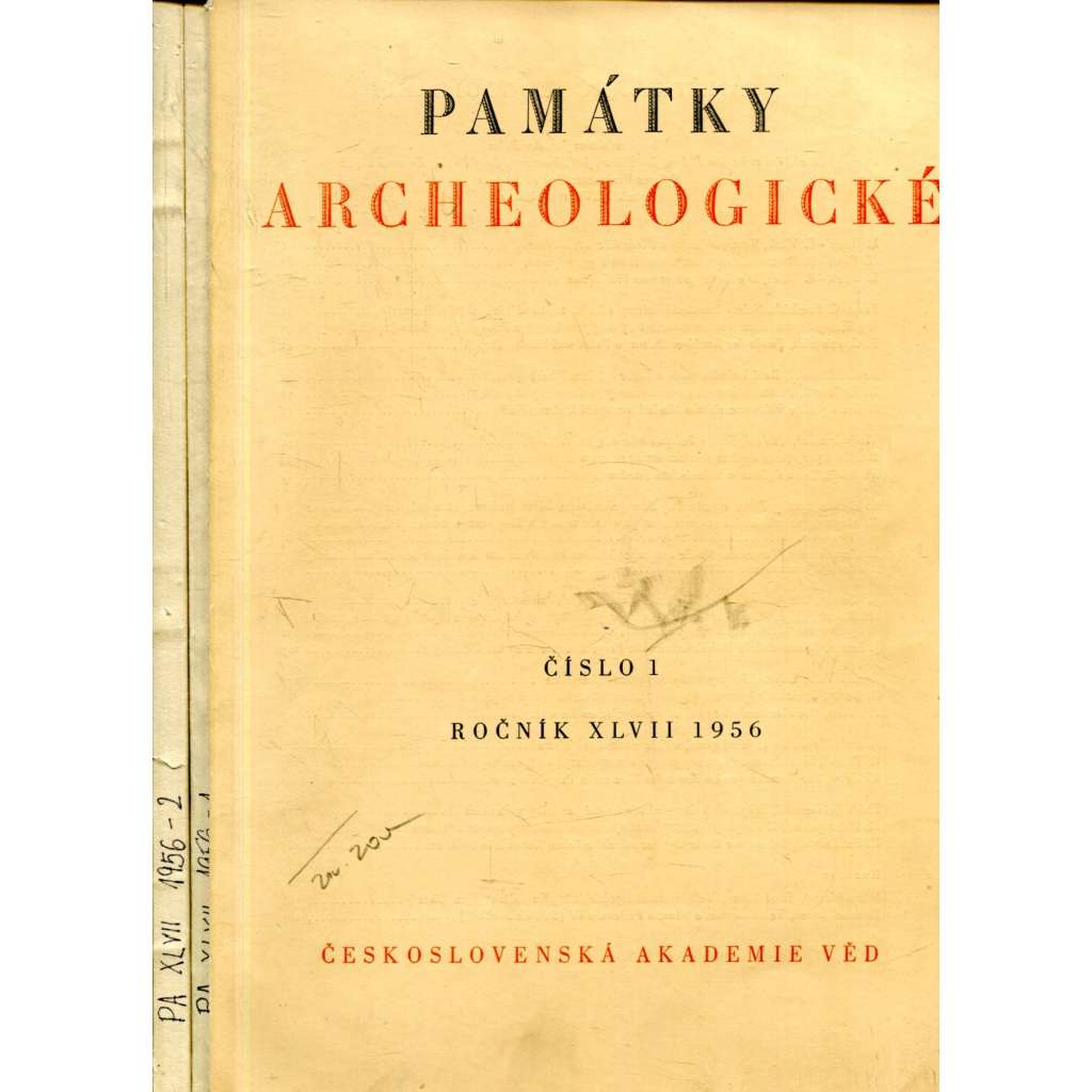 Památky archeologické, č. 1 a 2, roč. XLVII/1956