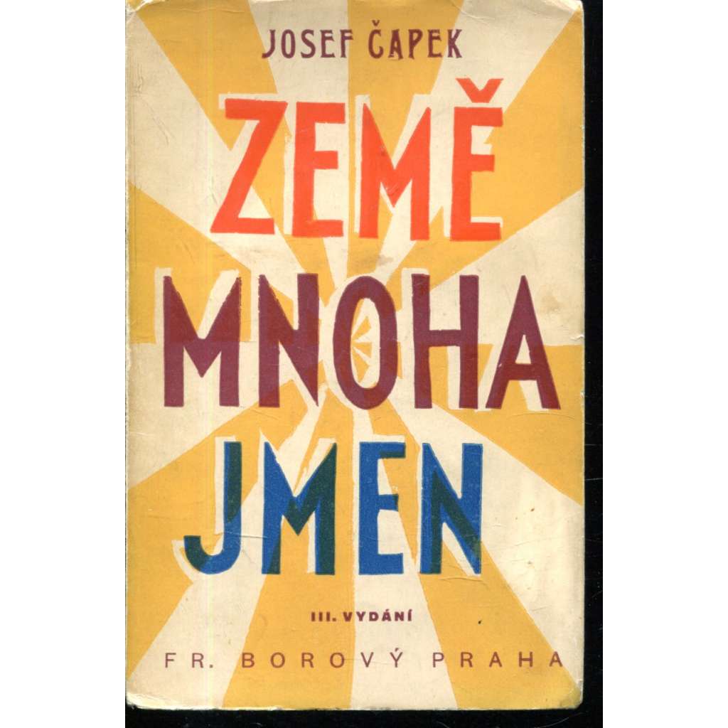 Země mnoha jmen (obálka Josef Čapek)