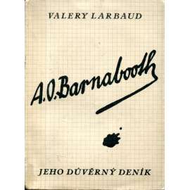 A. O. Barnabooth. Jeho důvěrný deník (obálka Josef Čapek)