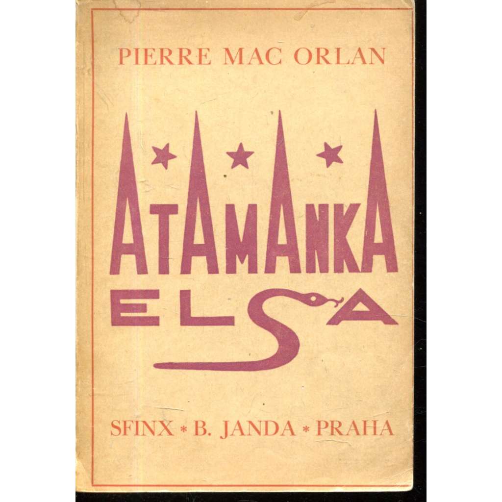 Atamanka Elsa (obálka Josef Čapek)