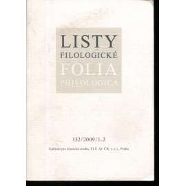 Listy filologické / Folia philologica 132/2009/1-2