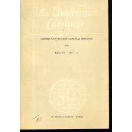 Historia Universitatis Carolinae Pragensis, XIV/1-2, 1974