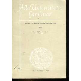 Historia Universitatis Carolinae Pragensis, XIV/1-2, 1974