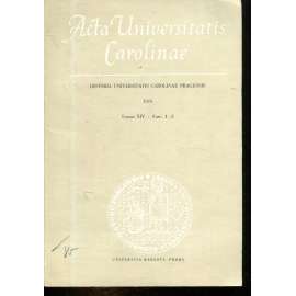 Historia Universitatis Carolinae Pragensis, XIV/1-2, 1974