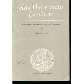 Historia Universitatis Carolinae Pragensis, XIX/1, 1979