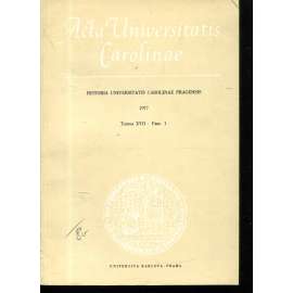 Historia Universitatis Carolinae Pragensis, XVII/1, 1977
