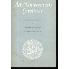 Acta Universitatis Carolinae. Philosophica et Historica 4/1983
