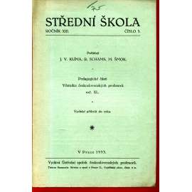 Střední škola, roč. XIII. , čís. 5/1933