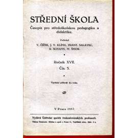 Střední škola, roč. XVII., čís. 5/1937